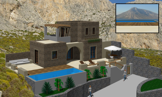 Stone made house 95 sqm with an optional pool 25 sq.m